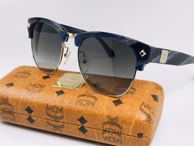 New MCM 604S 738 Blue & Grey Marble Sunglasses with Case  display picture 1