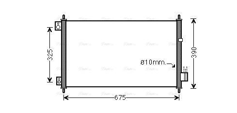 HD5229 AVA Condenser FIT HONDA ACCORD ESTATE/WAGON (2003) 2.4 VTEC