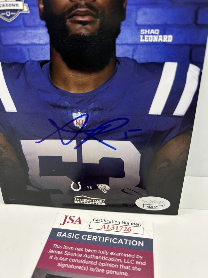 Anthony Richardson Signed Pro Debut Program Indianapolis Colts Scout Ticket JSA - Image 2 of 2