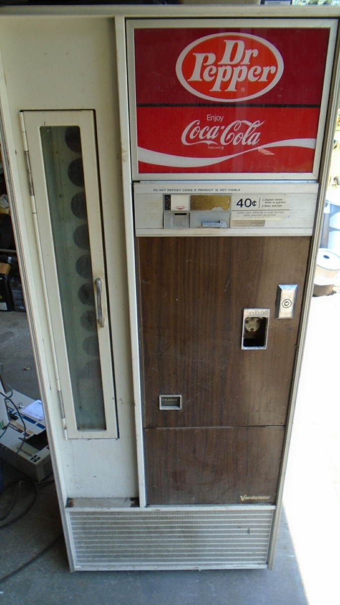 Vintage Vendorlator VF-90 (VF90D) Side Door Dr. Pepper Machine