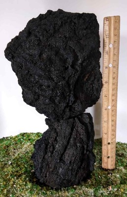 Black Aquarium Lava Rock Twisted Pillar Black Wysiwyg 100 Natural