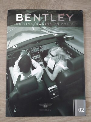 Bentley Driving Owning Enjoying Prospekt Magazin 2002 Arnage R,  Oldtimer 