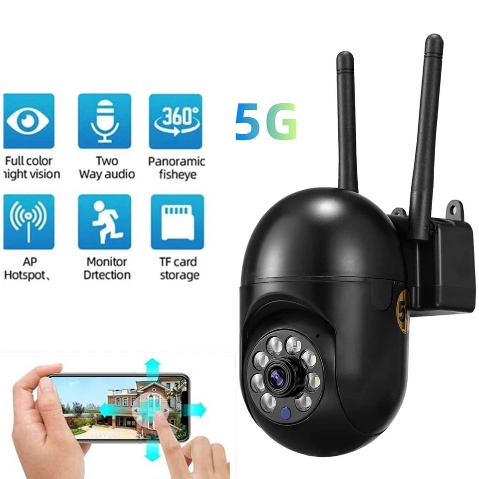 Wireless Security Camera System Outdoor Home 5GHZ Wifi Night Vision Cam 1080P HD - Image 2 of 4