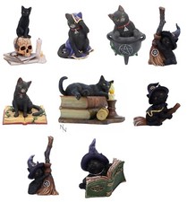 Black Cat Ornament Gothic Salem Witch Wiccan Cats Fantasy Art Boxed Gift