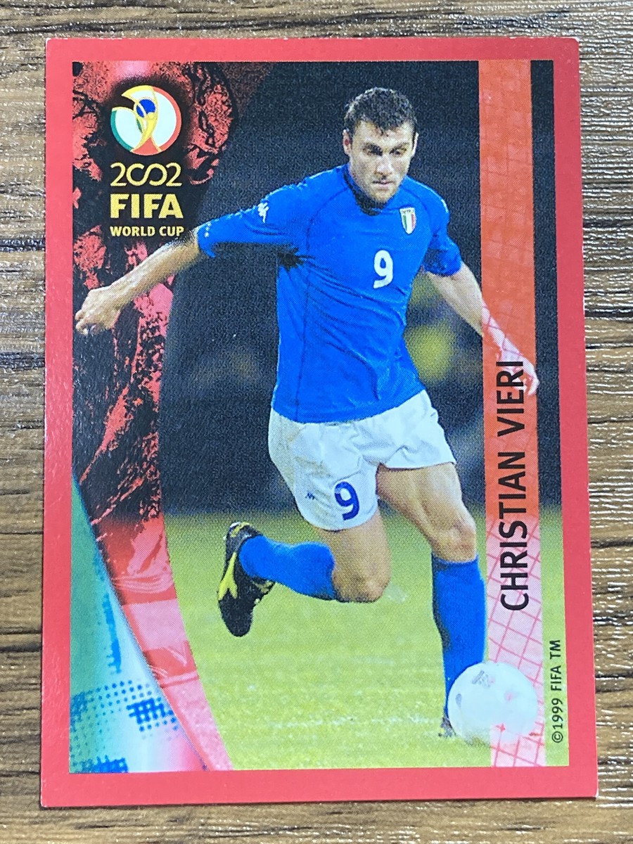 Panini 2002 FIFA World Cup Soccer Card 24 Christian Vieri Italy
