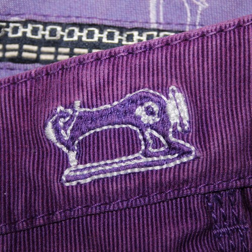 Brioni Gr. 33 x 31 lila Taschen vorne flach gerade ohne Stoffetikett Hose - Bild 15 von 22