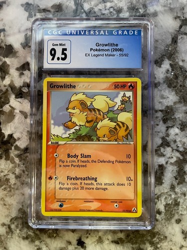Growlithe graded CGC 9.5 for sale on eBay