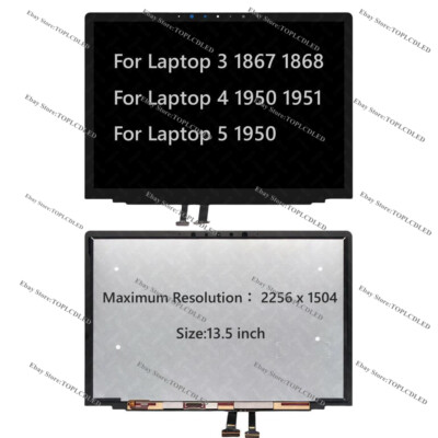13.5'' Microsoft Surface Laptop 3 LCD LED Touch Screen Display Assembly 1867 1868