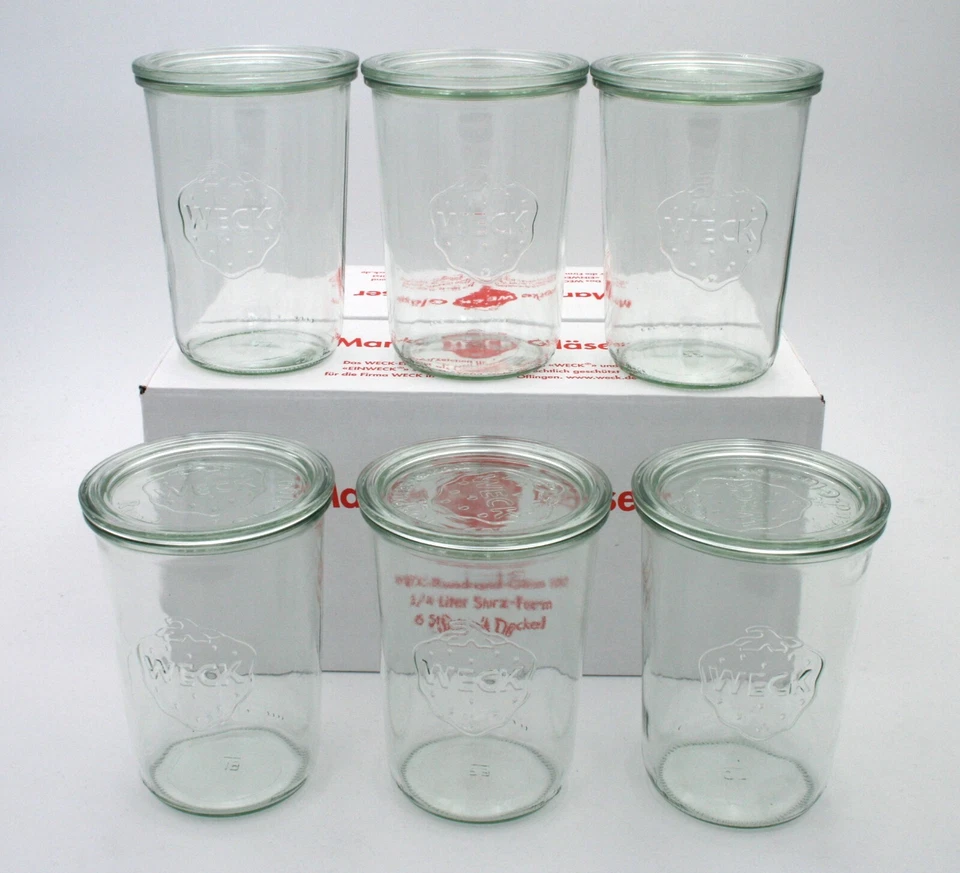 WECK 850ml Sturzglas - 6 Stück