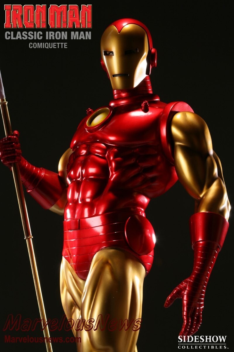 Sideshow Marvel Classic Iron Man Comiquette 1:4 Scale #81/1250 | eBay