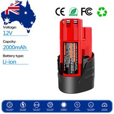 12V Battery for Milwaukee M12IR 2490 2491 2492 2473 M12 IC,M12 AL,M12 BD,M12 BS