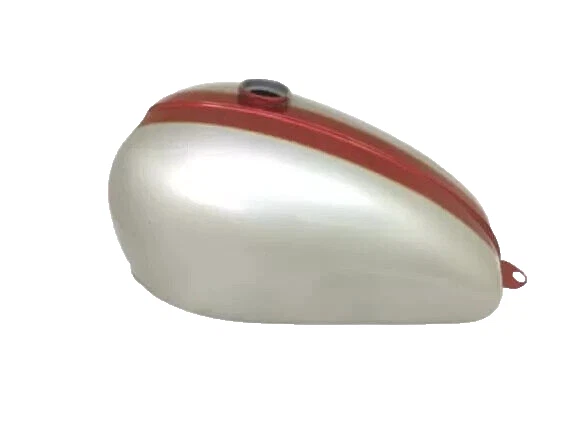 Triumph T120 Bonneville Cherry & Silver Steel Petrol Fuel Gas Tank |Fit For - Изображение 2 из 4