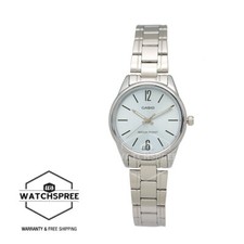 Casio Ladies' Fashion Analog Stainless Steel Band Watch LTPV005D-2B LTP-V005D-2B