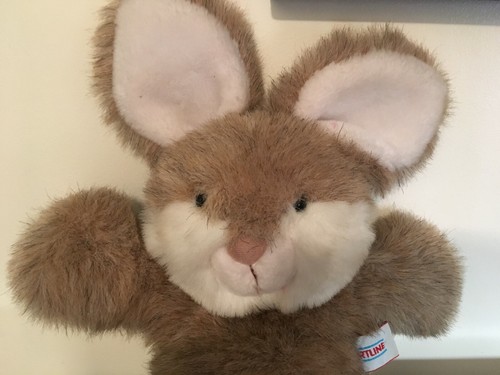 Vtg Heartline Bunny Rabbit Plush Soft Toy Light Brown Animal Stuffed 14" Korea - Picture 10 of 10