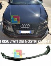 0097 AUDI A3 8V SLINE 2012- LAMA SOTTO PARAURTI ANTERIORE ABS NERO LUCIDO