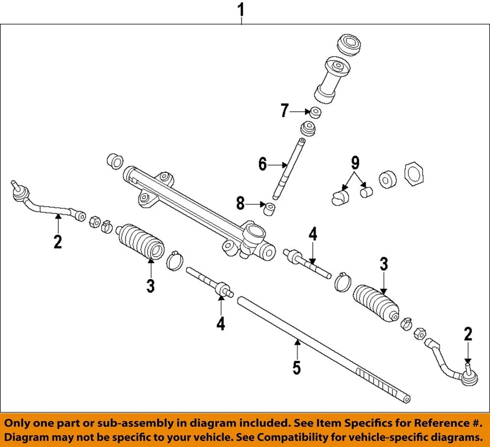 Used Rack and Pinion Assembly fits: 2012 Hyundai Sonata Power Rack and Pinion 2. Foto 3 de 4