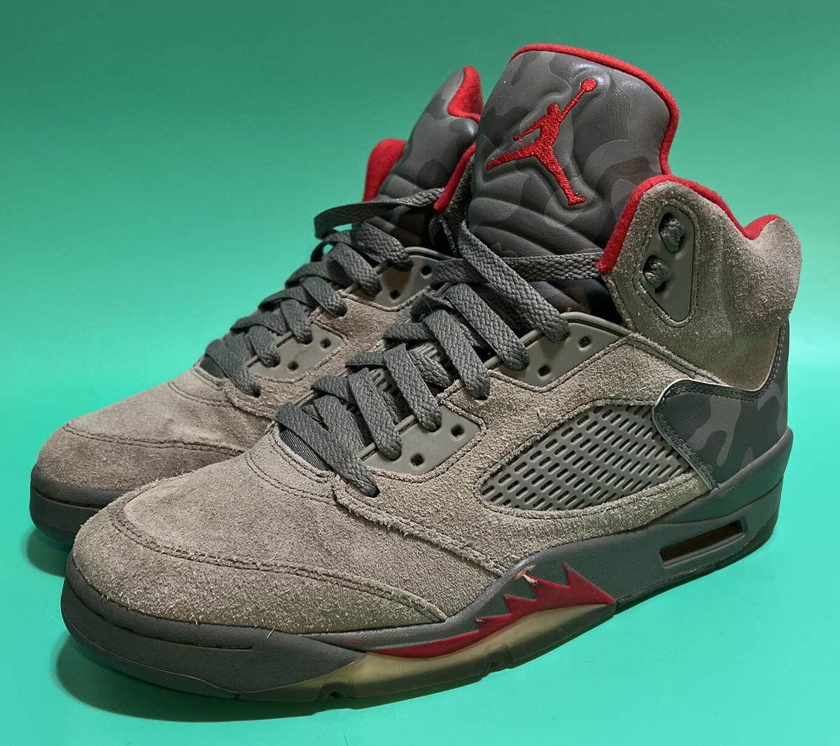 Nike Air Jordan 5 Retro P51 Army Camo Stucco 136027-051