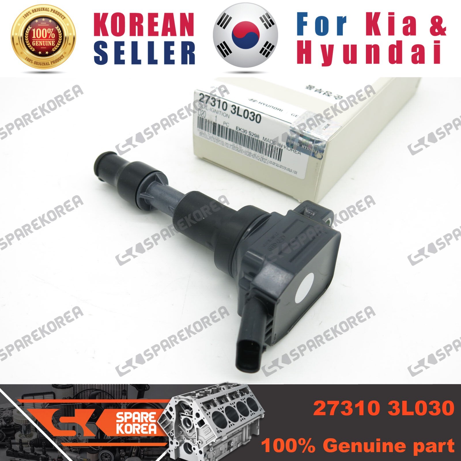 Genuine/OEM 273103L030 COILIGNITION for Hyundai Ioniq eBay