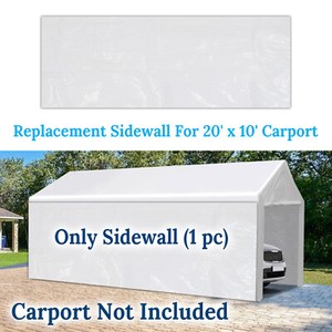 Replacement Sidepanel Canopy For 10 X20 Carport Sidewall Pop Up