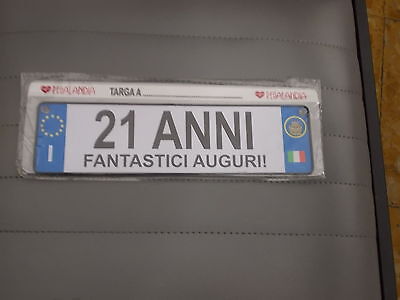 Targa Latta 21 Anni Fantastici Auguri Festivanya Ebay