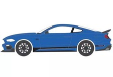 Diecast 1/64 2021 Ford Mustang Mach 1 Blue Black Stripe GreenLight