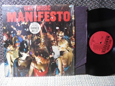 Roxy Music m- / ex in shrink with sticker LP Manifesto