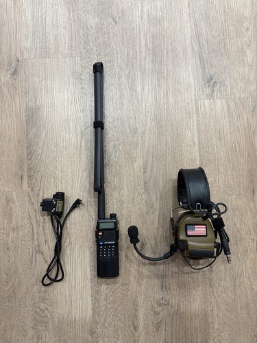 PELTOR 3M PELTOR ComTac V Headset, Foldable, Single Lead, Standard Dynamic Mic,