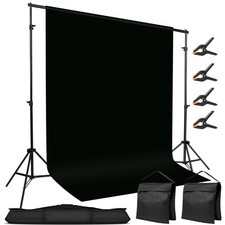 10x7ft Adjustable Photography Backdrop Stand Kit Photo Studio Background Su...