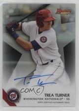 2015 Bowman's Best of 2015 Refractor Trea Turner #B15-TT Auto 0qo1