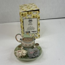 Precious Moments Noah's Ark Mini Tea Set 1996 Miniature Enesco 270121 w Box Y4