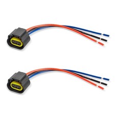 H13 Socket 3 Pin Female Wiring Harness Headlight Connector Adapter 9008