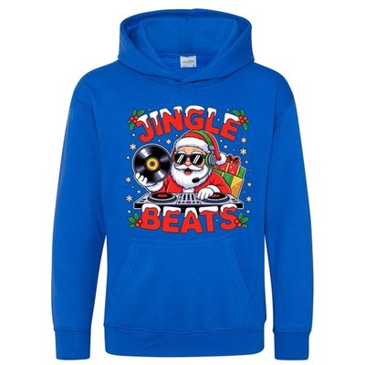 KINDER Santa DJ Kinder Weihnachten Hoodie Jingle Beats Xmas Kapuzenoberteil Jungen Mädchen...