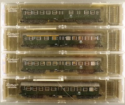 Roco 2253 2254 2 x 2255 Spur N Db 4 Wagen Schnellzug Epoche III ausgebaut Ne