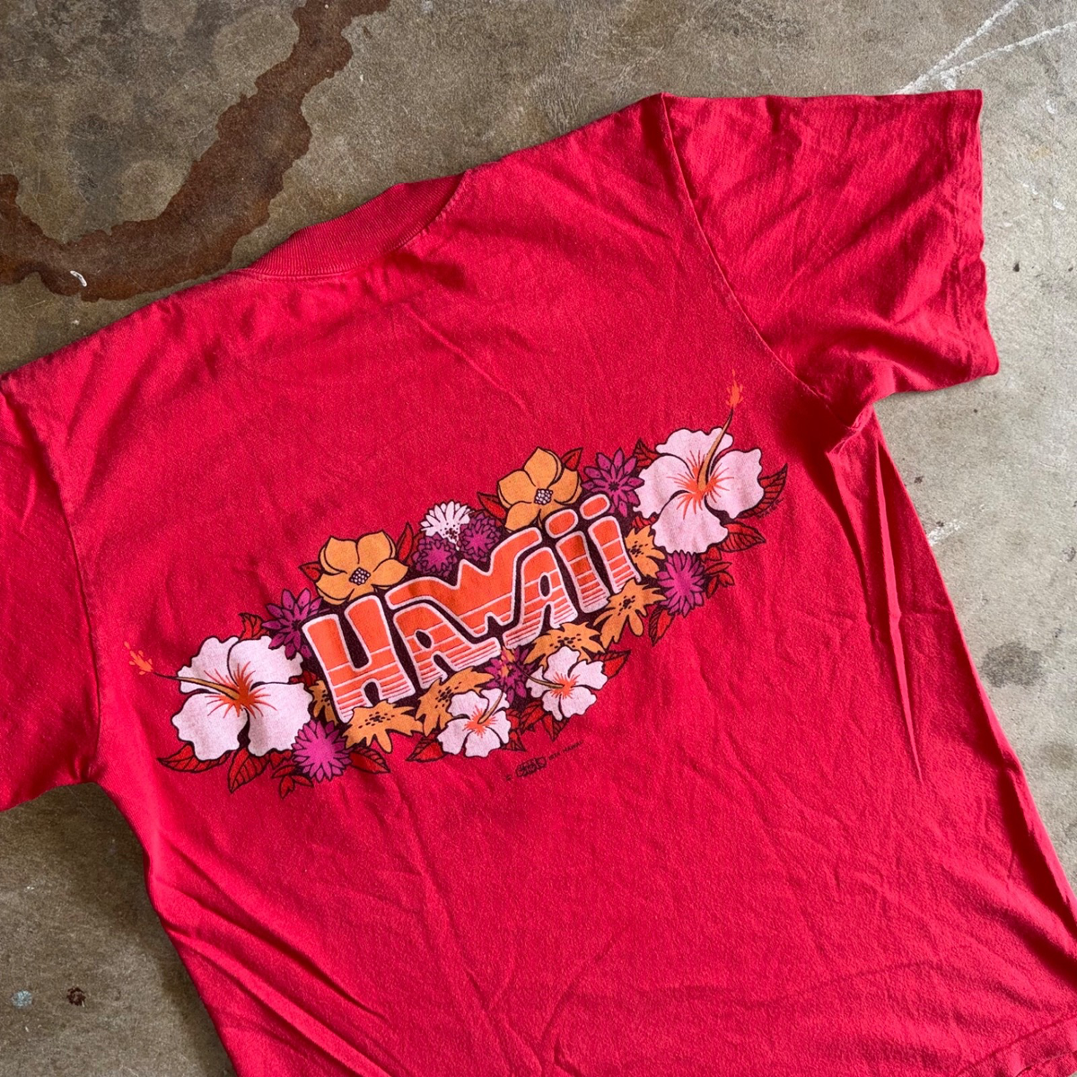 1974 VINTAGE 70s CRAZY SHIRTS HAWAII SOUVENIR T-SHIRT ADULT SZ M
