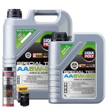 Motoröl 5W30 LIQUI MOLY Special Tec Aa 6L+HENGST Ölfilter +Ölschlammspülung