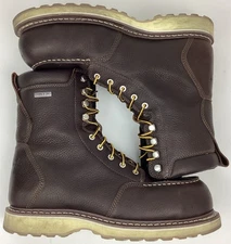 Danner Cedar River Men's 8" Leather WP Aluminum Safety Toe Work Boots Size 9 D