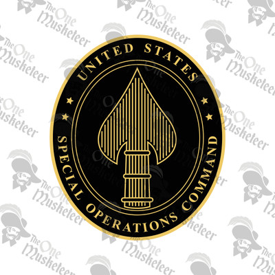 SPECIAL OPERATIONS COMMAND Emblem- DECAL, QUALITY 3M VINYL