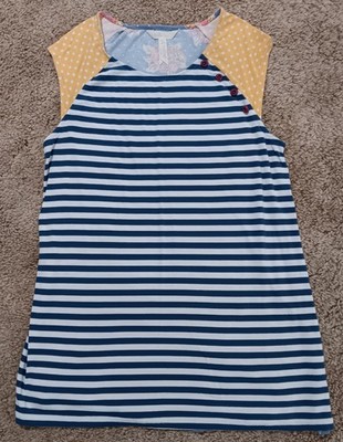 Matilda Jane Women's Size Small Double Sided Stripe/Floral Top