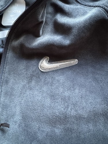 Nike Men’s Medium NOCTA Swarovski Velour Jacket Armory Navy DV3734-454 NEW - Picture 12 of 15