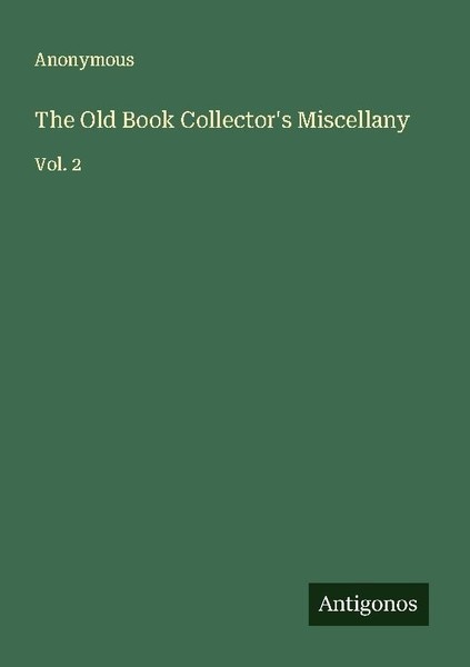 The Old Book Collector's Miscellany Anonymous-image