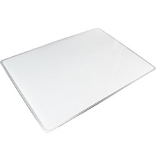 Floortex  Viztex  Glacier White Multi-Purpose Grid Glass Dry Erase Boa