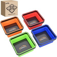 Square Collapsible Magnetic Parts Tray Set Si...