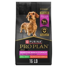 Purina Pro Plan Sensitive Skin  Stomach Small Breed Dog Food Salmon  Rice 16lb