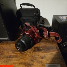 Nikon D3200 DSLR Camera In Red