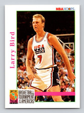 1992-93 NBA Hoops Basketball Card #337 - LARRY BIRD - Team USA Boston Celtics