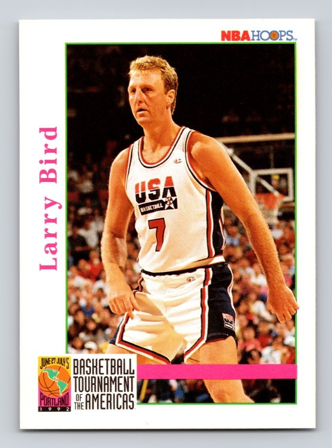 1992-93 NBA Hoops Basketball Card #337 - LARRY BIRD - Team USA Boston Celtics