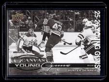 2025-26 UD Canvas Black Young Guns Hunter Skinner RC (SimMoy)