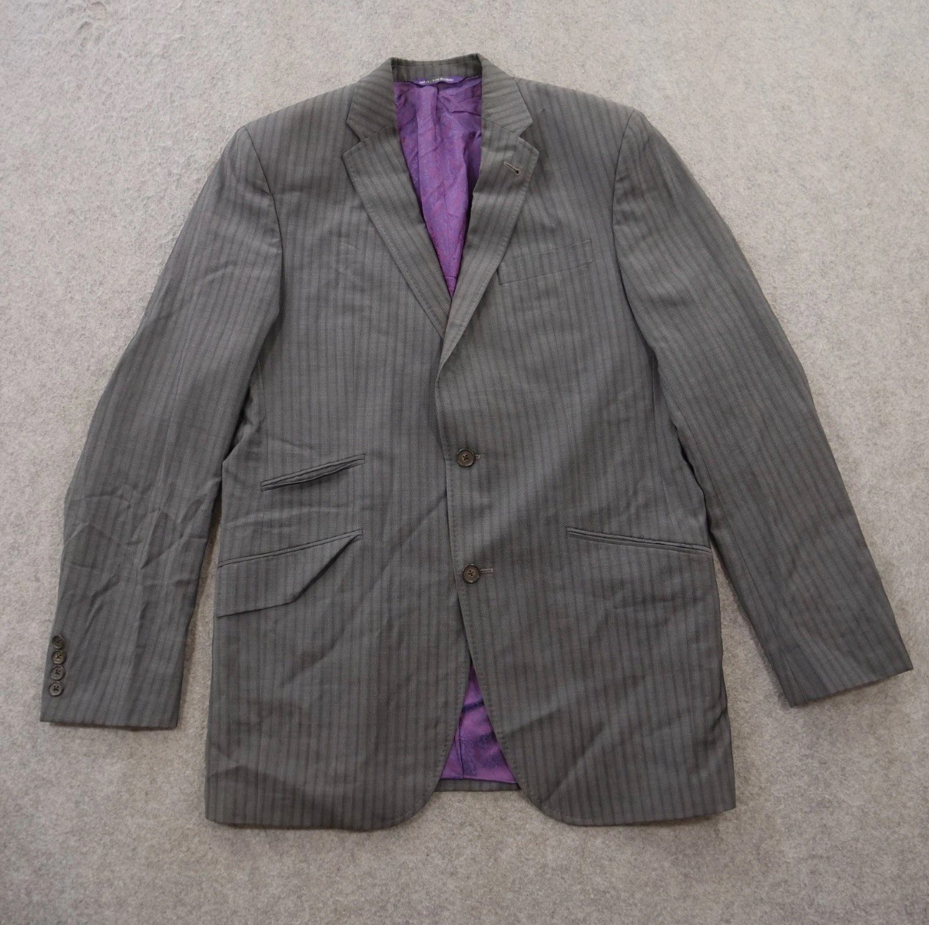 Ted Baker London Sport Coat 40 R Gray Endurance Slim Fit Blazer Two Button