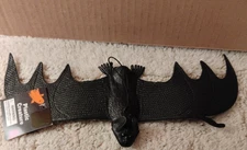 Plastic Rubbery Bat With Suction Cups Or Hangable Halloween Decoration 