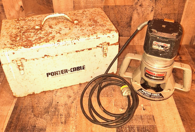 #ad Vintage Porter Cable Speedmatic 75182 3 1 4 HP Fixed Speed Router Tested w Case $359.89